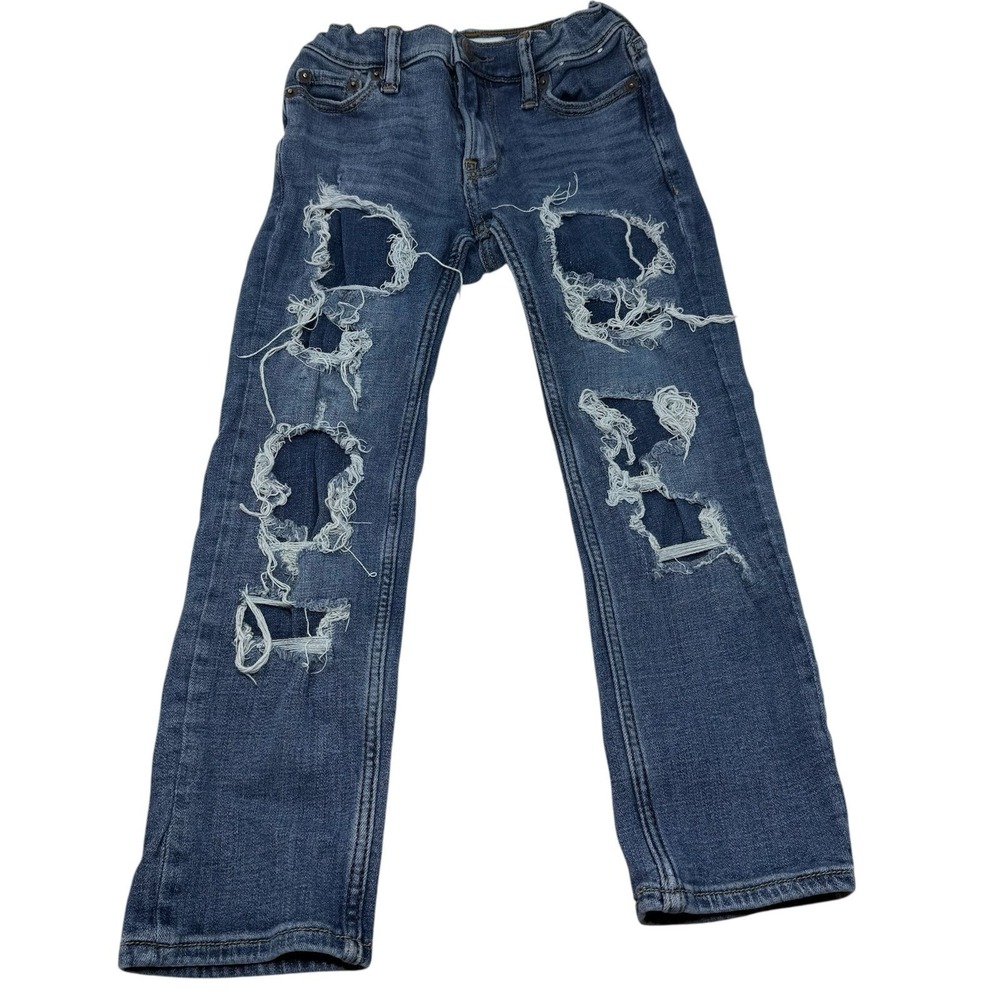 Boys‎ Abercrombie and fitch slim skinny jeans 7/8 distressed